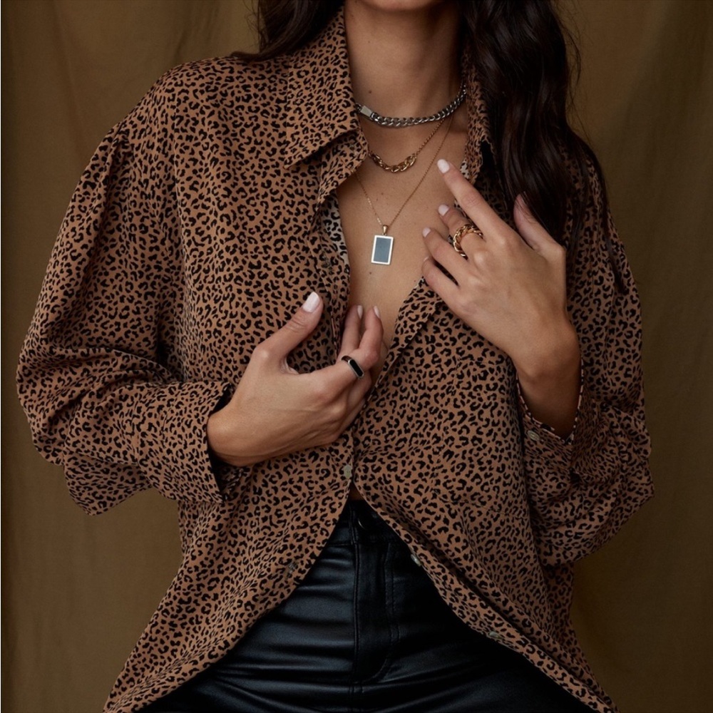 12th tribe the valley cheetah blouse 🐆